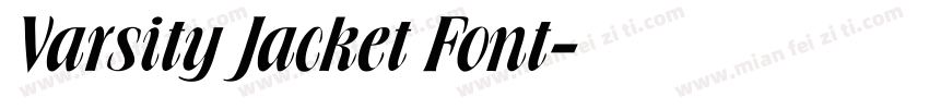 Varsity Jacket Font字体转换